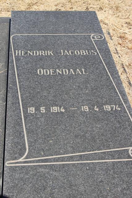 ODENDAAL Hendrik Jacobus 1914-1974