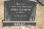 HOPKINS Jacoba Elizabeth nee ODENDAAL 1918-1974