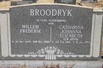 BROODRYK Willem Frederik 1919-2005 & Catharina Johanna Elizabeth BOTHA 1918-1973