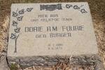 FOURIE Dorie R.M. nee BURGER 1888-1973