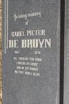 BRUYN Catel Pieter, de 1897-1972