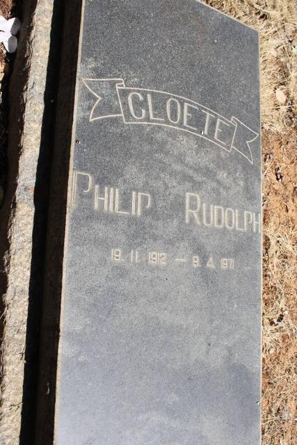 CLOETE Philip Rudolph 1912-1971