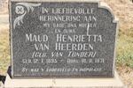 HEERDEN Maud Henrietta, van nee VAN TONDER 1895-1971