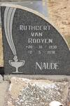 NAUDE Ruthgert van Rooyen 1930-1970