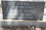 VUUREN Barend Jacobus, van 1899-1969