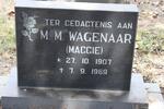 WAGENAAR M.M. 1907-1969