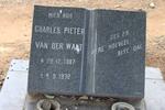 WALT Charles Pieter, van der 1887-1972