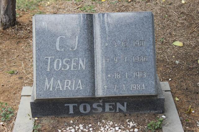 TOSEN C.J. 1910-1980 & Maria 1913-1984
