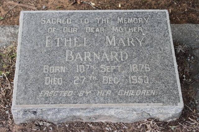 BARNARD Ethel Mary 1876-1953