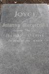 JOYCE Johanna Margaretha nee MEYER 1882-1954