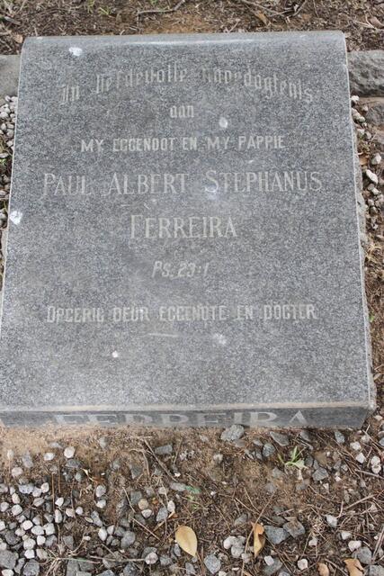 FERREIRA Paul Albert Stephanus