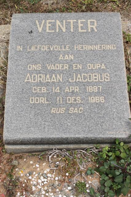 VENTER Adriaan Jacobus 1887-1966