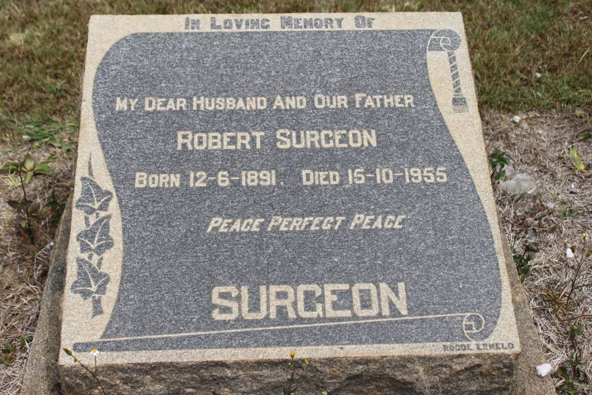 SURGEON Robert Surgeon 1891-1955