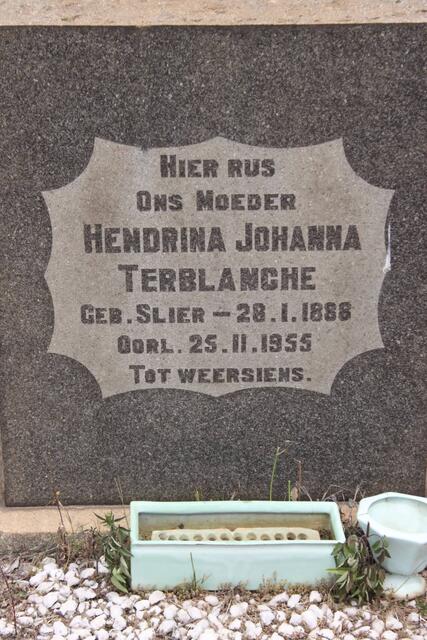 TERBLANCHE Hendrina Johanna nee SLIER 1888-1955