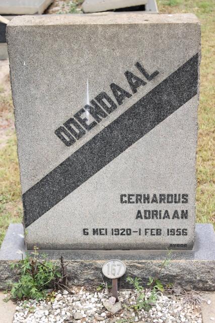 ODENDAAL Gerhardus Adriaan 1920-1956