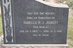 JOUBERT Isabella H.J. nee WEWEJE 1905-1986