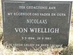 WIELLIGH  Nicolaas, von 1894-1983