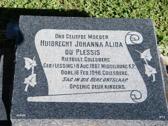PLESSIS Huibrecht Johanna Alida, du nee LESSING 1867-1948