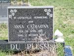 PLESSIS Anna Catharina, du 1908-1984