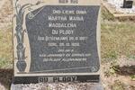 PLOOY Martha Maria Magdalena, du geb STEENKAMP 1887-1958