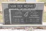 MERWE Frederik, van der 1891-1958 & Hermina Catharina 1895-1978