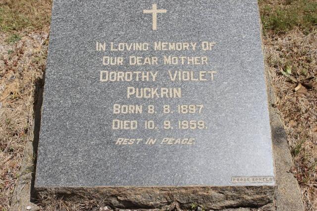 PUCKRIN Dorothy Violet 1897-1959