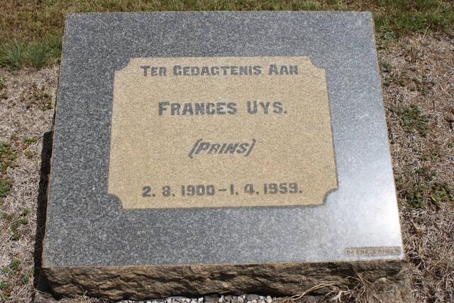 UYS Frances 1900-1959