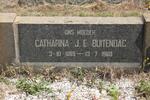 BUITENDAG Catharina J.E. 1889-1960