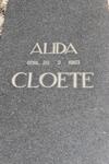 CLOETE Alida -1963