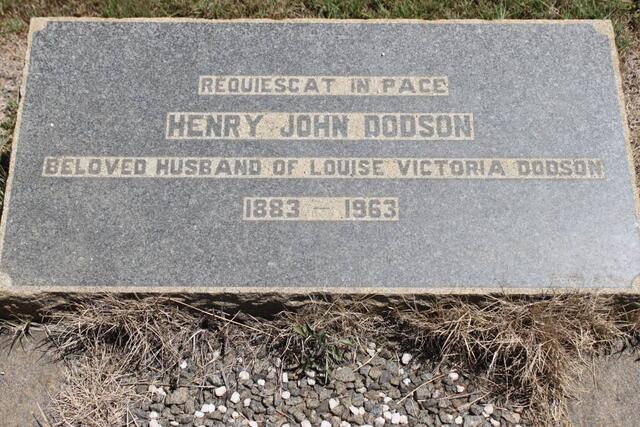 DODSON Henry John 1883-1963