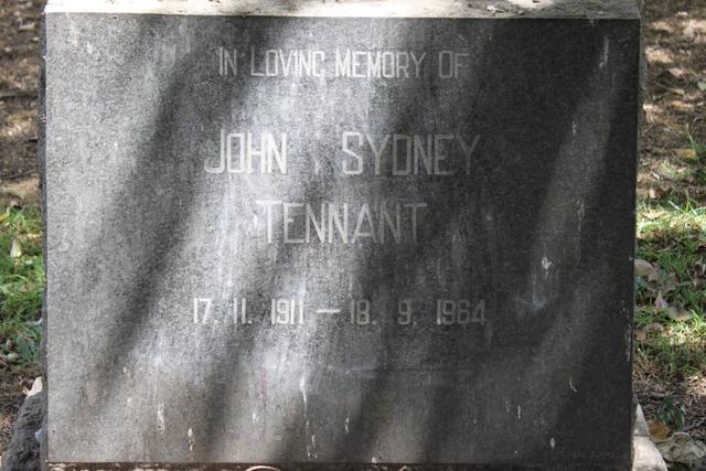 TENNANT John Sydney 1911-1964
