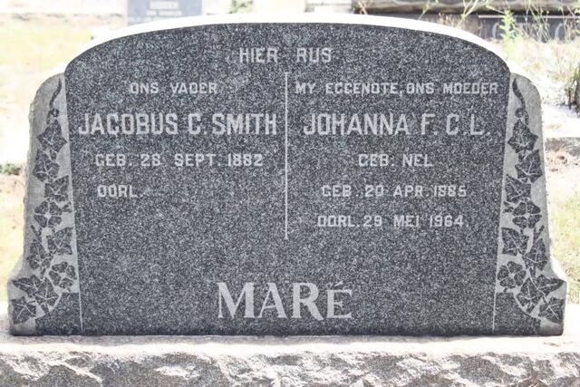 MARÉ Jacobus C. Smith 1882- & Johanna F.C.L.NEL 1885-1964
