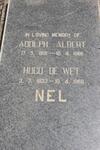 NEL Adolph Albert 1931-1966 :: NEL Hugo de Wet 1933-1966