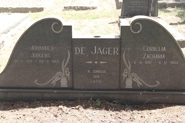 JAGER Johannes Jurgens, de 1891-1969 & Cornelia Zacharia 1891-1984