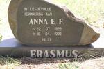 ERASMUS Anna E.F. 1922-1999