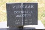 VERMAAK Cornelius Jacobus 1919-2001