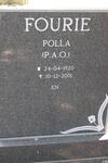 FOURIE P.A.O. 1920-2001