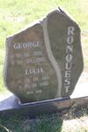 RONQUEST George 1909-2002 & Lucia 1913-2005