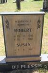 PLESSIS Robert, du 1940-2002 & Susan 1952-