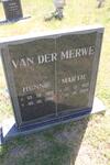 MERWE Hennie, van der 1929-2006 & Martie 1925-2004