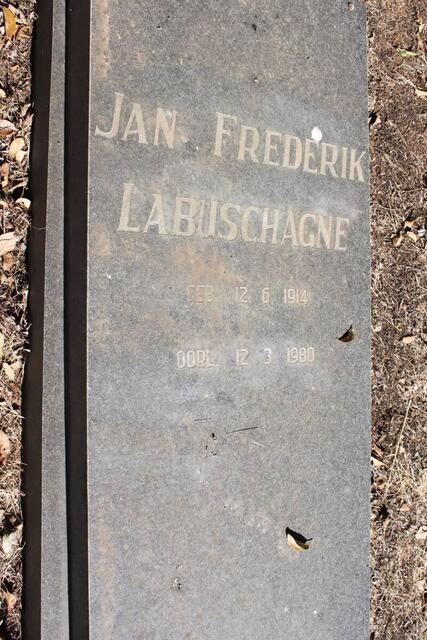 LABUSCHAGNE Jan Frederik 1914-1980