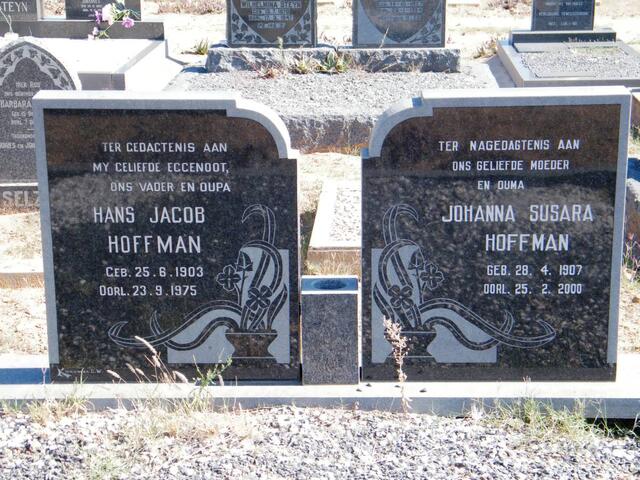 HOFFMAN Hans Jacob 1903-1975 & Johanna Susara 1907-2000