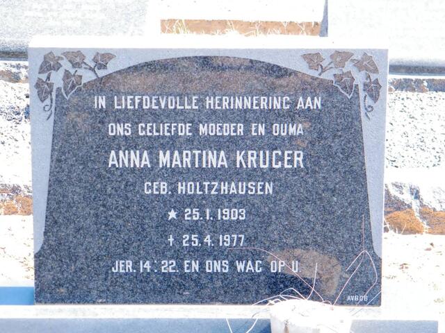 KRUGER Anna Martina nee HOLTZHAUSEN 1903-1977