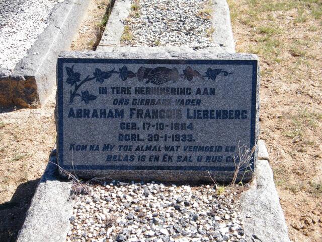 LIEBENBERG Abraham Francois 1884-1933