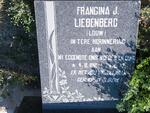 LIEBENBERG Francina J. nee LOUW 1912-1977