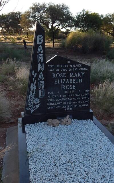 BARNARD Rose-Mary Elizabeth 1951-1990