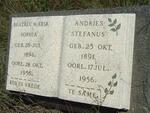 PLESSIS Andries Stefanus, du 1891-1956 & Beatrix Maria Sophia 1894-1956