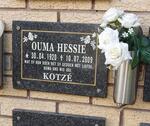 KOTZE Hessie 1920-2009