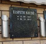NAUDE Elspeth 1947-2012