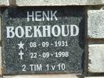 BOEKHOUD Henk 1931-1998